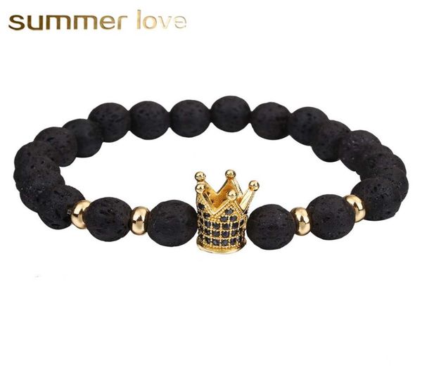 arrival 8mm lava stone beads bracelet for women men copper crown zircon inlayed healing bracelet elastic fashion jewelry gift6287923, Black
arrival 8mm lava stone beads bracelet for women men copper crown zircon inlayed healing bracelet elastic fashion jewelry gift6287923, Black