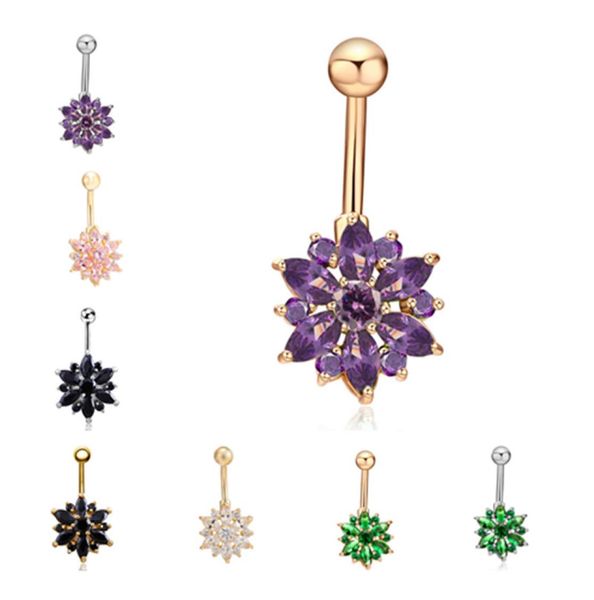 10 colors for option antiallergic cute flowers belly button rings cz women body jewelry dangle navel body piercing jewelry f2643277, Silver
10 colors for option antiallergic cute flowers belly button rings cz women body jewelry dangle navel body piercing jewelry f2643277, Silver