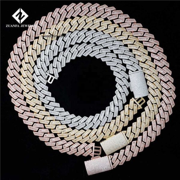 designer jewelry 18mm moissanite iced out diamond gold chain necklace real 14k white gold necklace miami cuban chain, Silver
designer jewelry 18mm moissanite iced out diamond gold chain necklace real 14k white gold necklace miami cuban chain, Silver