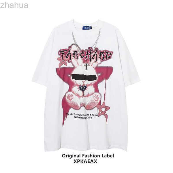 stussys trendy rabbit print vintage hip hop loose t-shirt for men and women's versatile short sleeve ins men's t-shirt, White;black
stussys trendy rabbit print vintage hip hop loose t-shirt for men and women's versatile short sleeve ins men's t-shirt, White;black