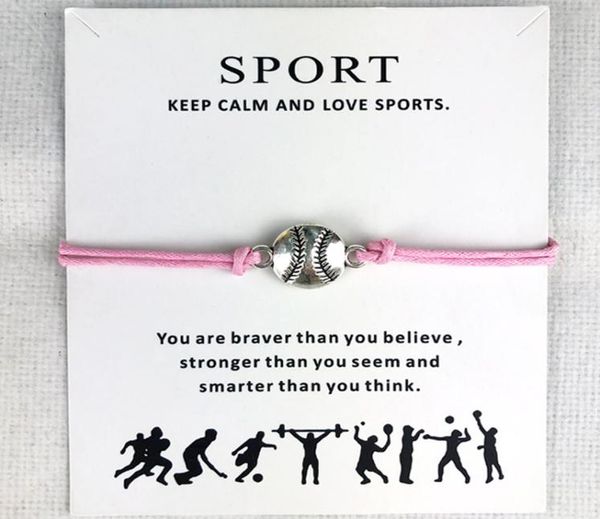 10pcslot baseball softball charm wax cords bracelets sports women men boys girls fashion jewelry friendship jewelry gift5386919, Golden;silver
10pcslot baseball softball charm wax cords bracelets sports women men boys girls fashion jewelry friendship jewelry gift5386919, Golden;silver