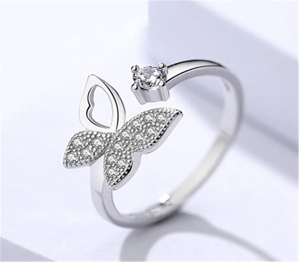 real pure silver color jewelry zircon butterfly ring for women wedding finger open rings anillos anelli3599370
real pure silver color jewelry zircon butterfly ring for women wedding finger open rings anillos anelli3599370