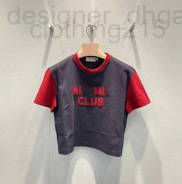 women's t-shirt designer designer 23 early spring new letter sticker embroidery plain contrast short knitted round neck sleeve t-shirt, White
women's t-shirt designer designer 23 early spring new letter sticker embroidery plain contrast short knitted round neck sleeve t-shirt, White