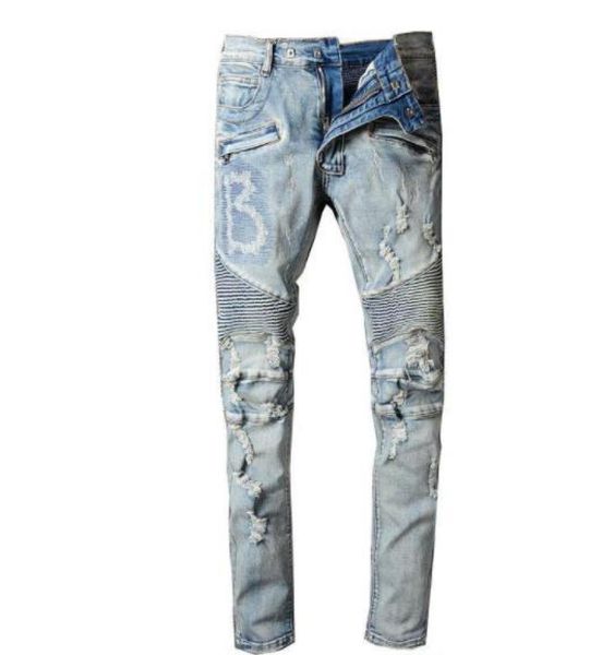 fashion2019 bal mens distressed ripped biker jeans slim fit motorcycle biker denim for men fashion designer hip hop mens jeans go3991846, Blue
fashion2019 bal mens distressed ripped biker jeans slim fit motorcycle biker denim for men fashion designer hip hop mens jeans go3991846, Blue