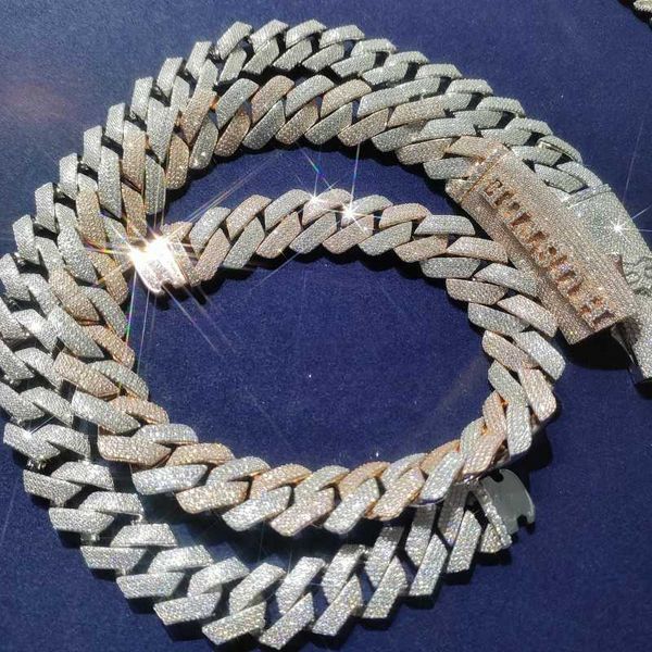 13mm customize jewelry s925 silver 2 rows cuban chain vvs moissanite 14/18k gold plated cuban link chain
13mm customize jewelry s925 silver 2 rows cuban chain vvs moissanite 14/18k gold plated cuban link chain