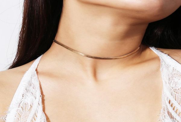 gold sliver color necklace man jewelry female collarbone blade short chain silver ornament flat bone snake chain7354459, Golden;silver
gold sliver color necklace man jewelry female collarbone blade short chain silver ornament flat bone snake chain7354459, Golden;silver