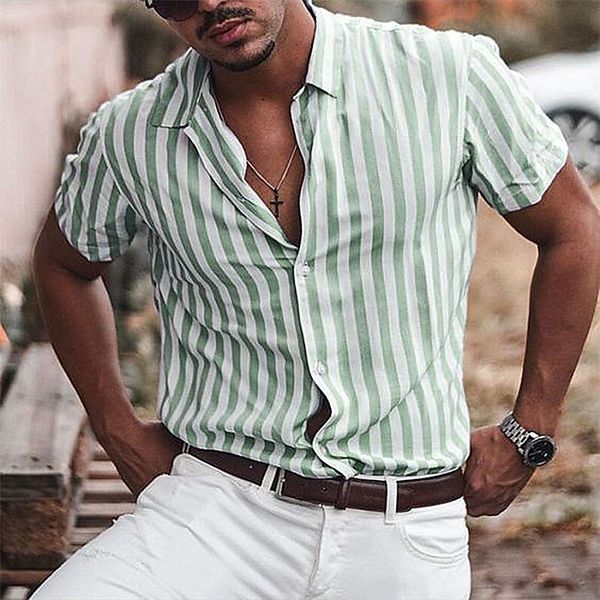men s dress shirts shirt beach short sleeves graphic stripe street vacation button down clothing stylish casual modern contemporary 230707, White;black
men s dress shirts shirt beach short sleeves graphic stripe street vacation button down clothing stylish casual modern contemporary 230707, White;black