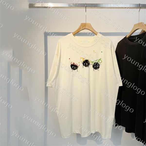 womens t shirt luxury brand embroidery tassel tees designer mens street casual shirt fashion couple vacation short sleeve clothes, White
womens t shirt luxury brand embroidery tassel tees designer mens street casual shirt fashion couple vacation short sleeve clothes, White