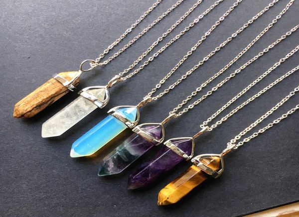 multicolored gemstone necklace silver plated crystal quartz pencil point pendant necklace healing stone hexagon prism gold plated3097658
multicolored gemstone necklace silver plated crystal quartz pencil point pendant necklace healing stone hexagon prism gold plated3097658