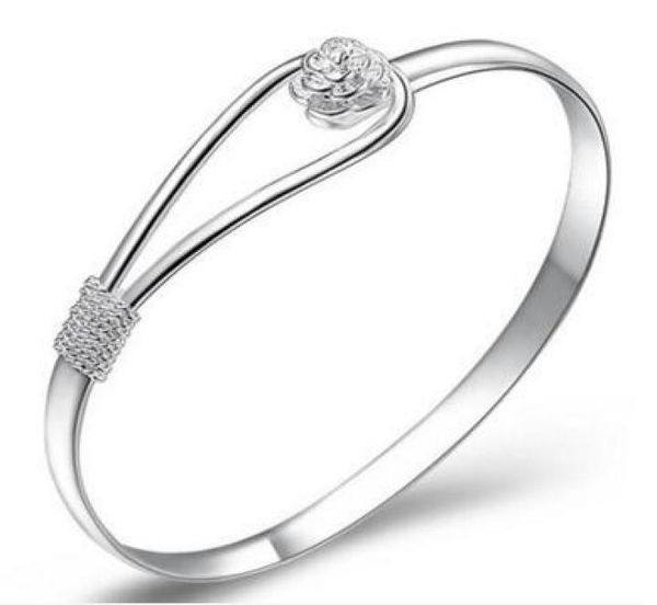 charm bangle bracelets 925 sterling silver rose flower cuff fashion bangle for women jewelry1276511, Black
charm bangle bracelets 925 sterling silver rose flower cuff fashion bangle for women jewelry1276511, Black