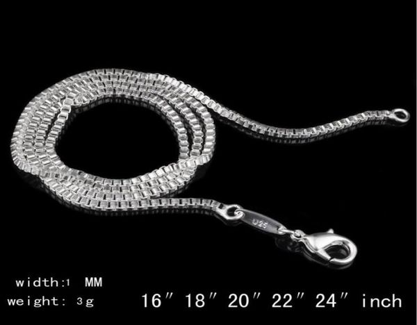 925 sterling silver plated 1mm box chain for women size 16 to 24inch dc07 new 925 silver plate lobster clasps smooth chains n2892819
925 sterling silver plated 1mm box chain for women size 16 to 24inch dc07 new 925 silver plate lobster clasps smooth chains n2892819