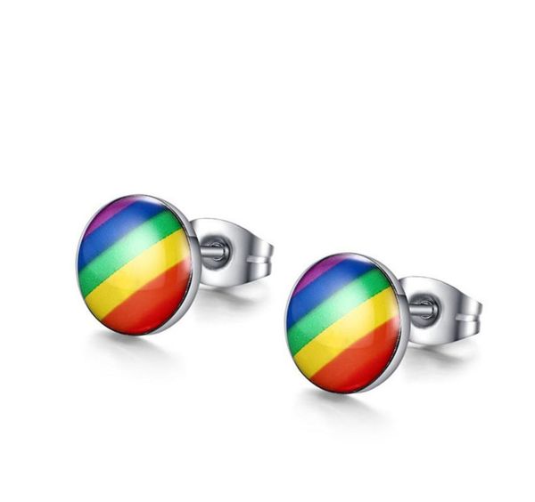 rainbow flag earring gay pride charm stainless steel ear studs for men women fashion jewelry brincos gift1102249, Golden;silver
rainbow flag earring gay pride charm stainless steel ear studs for men women fashion jewelry brincos gift1102249, Golden;silver