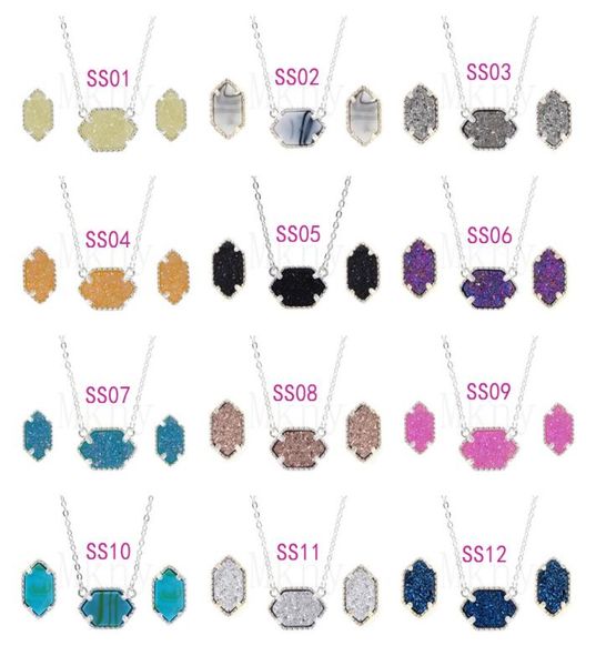 oval style resin drusy druzy necklace earings luxury designer jewelry set for women wedding party gift christmas silver metal stud8909711
oval style resin drusy druzy necklace earings luxury designer jewelry set for women wedding party gift christmas silver metal stud8909711