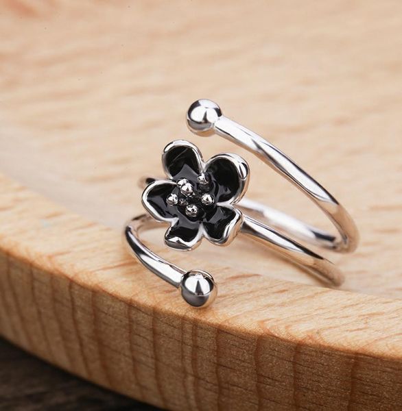 925 silver black flower adjustable rings for women fashion charm gift wedding jewelry4022654
925 silver black flower adjustable rings for women fashion charm gift wedding jewelry4022654