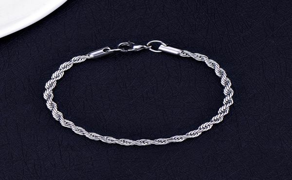 whole 4mm stainless steel ed rope chain bracelet fashion men039s titanium steel jewelry father brothers gift fre4880845, Black
whole 4mm stainless steel ed rope chain bracelet fashion men039s titanium steel jewelry father brothers gift fre4880845, Black