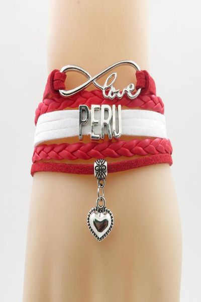 infinity love national peru bracelet heart charm peru national flag bracelet bangle for woman and man jewelry8494346, Golden;silver
infinity love national peru bracelet heart charm peru national flag bracelet bangle for woman and man jewelry8494346, Golden;silver
