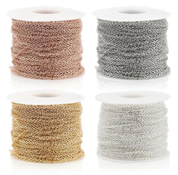 5yards goldedsilveredbronze plated necklace chain for jewelry making findings diy necklaces chains materials handmade6566600, Silver
5yards goldedsilveredbronze plated necklace chain for jewelry making findings diy necklaces chains materials handmade6566600, Silver