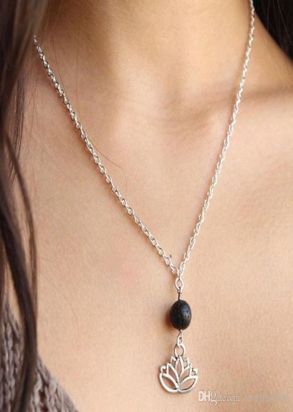 new lavarock lotus pendant aromatherapy essential oil diffuser necklaces natural black lava bead pendant necklace fashion jewelry6629062, Silver
new lavarock lotus pendant aromatherapy essential oil diffuser necklaces natural black lava bead pendant necklace fashion jewelry6629062, Silver