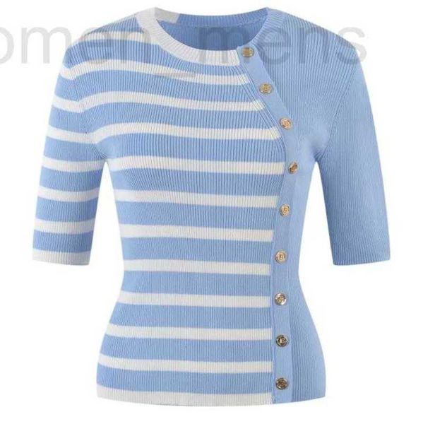 women's sweaters designer 205 2023 spring summer women sweater t shirt short sleeve crew neck pink blue black striped pullowomens qian6, White;black
women's sweaters designer 205 2023 spring summer women sweater t shirt short sleeve crew neck pink blue black striped pullowomens qian6, White;black