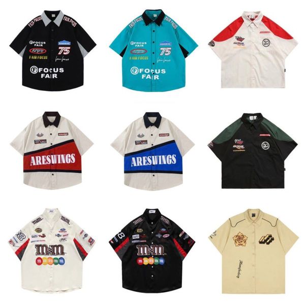 men's dress shirts american retro hip hop racing locomotive polo oversize ruffian handsome shirt letter print summer for men women 230, White;black
men's dress shirts american retro hip hop racing locomotive polo oversize ruffian handsome shirt letter print summer for men women 230, White;black