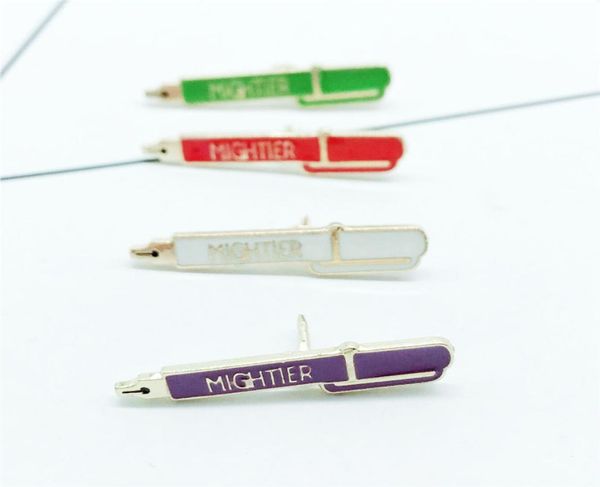 new fashion four colors ballpoint pen badge brooch mightier creative simple shirt backpack jewelry friends brooch gift1832375, Gray
new fashion four colors ballpoint pen badge brooch mightier creative simple shirt backpack jewelry friends brooch gift1832375, Gray