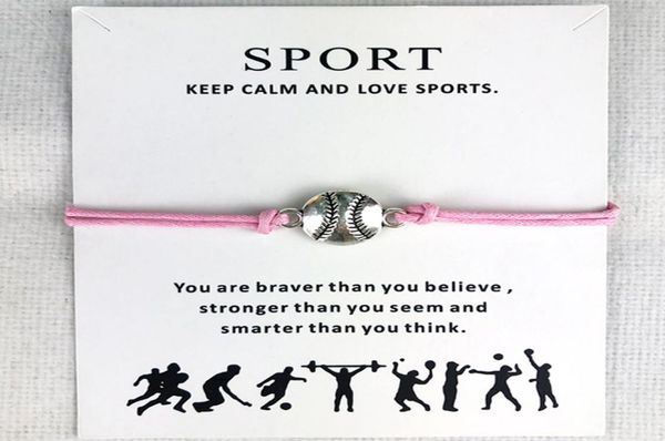 10pcslot baseball softball charm wax cords bracelets sports women men boys girls fashion jewelry friendship jewelry gift2118685, Golden;silver
10pcslot baseball softball charm wax cords bracelets sports women men boys girls fashion jewelry friendship jewelry gift2118685, Golden;silver