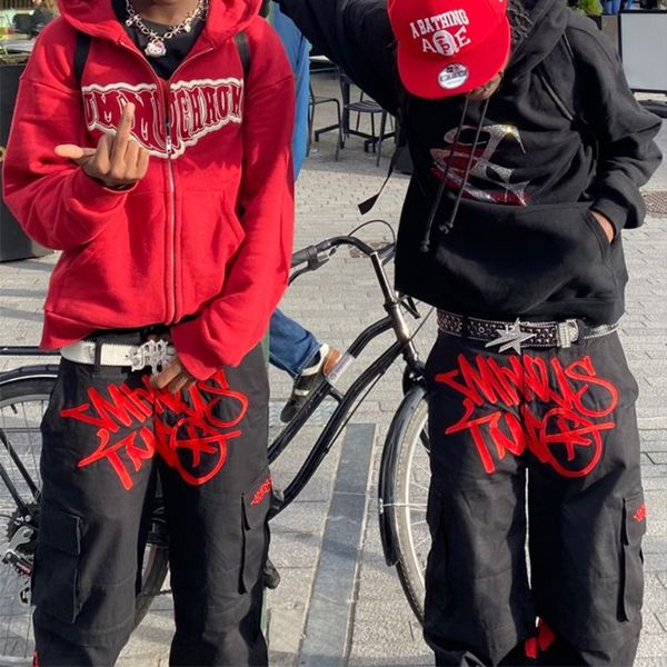 men's pants 2023 print loose neutral fashion harajuku streetwear multipocket tooling y2k hip hop gothic high street casual 230707, Black
men's pants 2023 print loose neutral fashion harajuku streetwear multipocket tooling y2k hip hop gothic high street casual 230707, Black