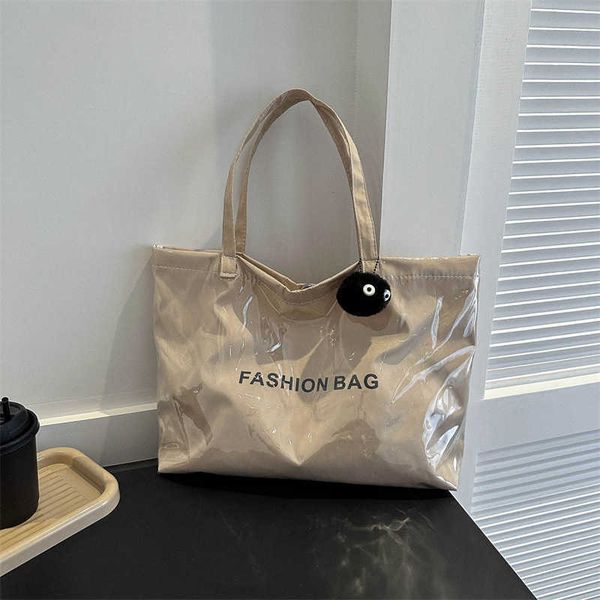 summer new high capacity women's bag one shoulder underarm bag fashion simple transparent handheld tote bag
summer new high capacity women's bag one shoulder underarm bag fashion simple transparent handheld tote bag
