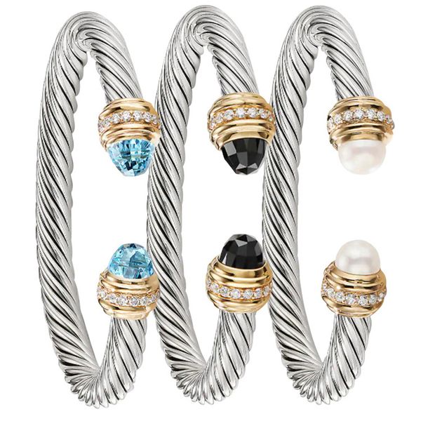 designer bracelet dy luxury twisted pearl head women fashion versatile twist bracelets jewelry wedding gifts 5mm, Black
designer bracelet dy luxury twisted pearl head women fashion versatile twist bracelets jewelry wedding gifts 5mm, Black