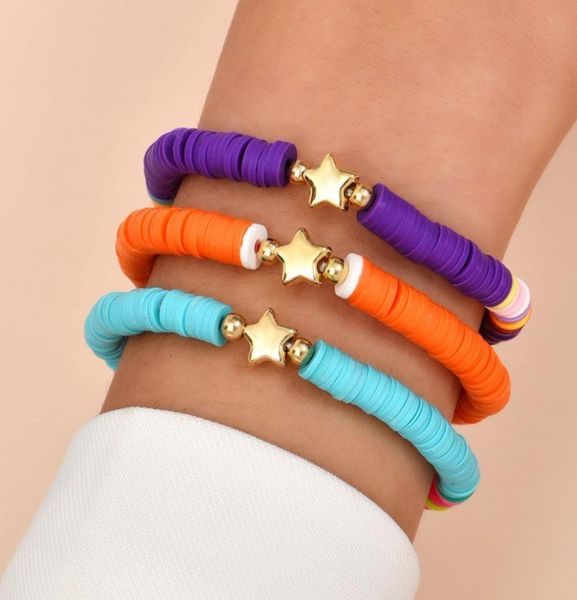 3pcsset colorful polymer clay bracelet for women bohemian golden beads star charm bracelets female jewelry accessories3478928, Black
3pcsset colorful polymer clay bracelet for women bohemian golden beads star charm bracelets female jewelry accessories3478928, Black