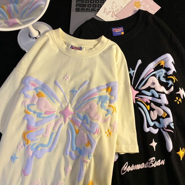 women's tshirt purple foaming butterfly graphic t shirts hip hop funny y2k oversized casual short sleeve summer tee korean fashion coup, White
women's tshirt purple foaming butterfly graphic t shirts hip hop funny y2k oversized casual short sleeve summer tee korean fashion coup, White
