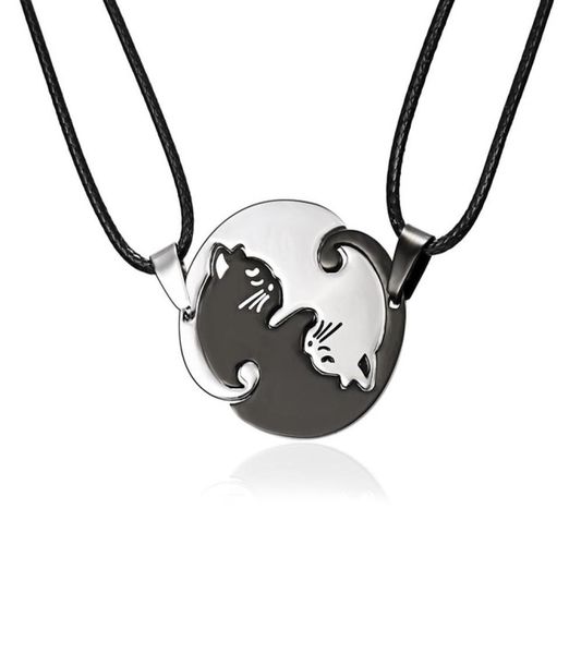 animal pendant black white cat stitching necklace simple friendship gift heart shape gold cute couple rope chain necklaces 2pcsse9524354, Silver
animal pendant black white cat stitching necklace simple friendship gift heart shape gold cute couple rope chain necklaces 2pcsse9524354, Silver