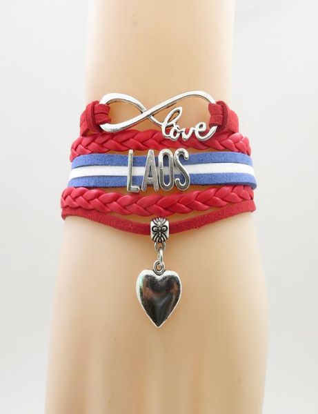 infinity love laos country bracelet heart charm laos national flag red flag bracelets bangles for woman and man4140159, Golden;silver
infinity love laos country bracelet heart charm laos national flag red flag bracelets bangles for woman and man4140159, Golden;silver