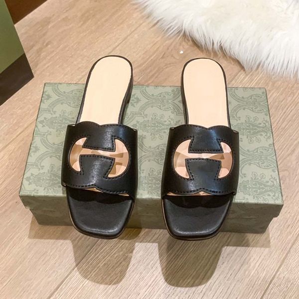 designer slippers women's sandals hollowed out g-label classic leather multi-color fashion casual slippers sizes 35-41, Black
designer slippers women's sandals hollowed out g-label classic leather multi-color fashion casual slippers sizes 35-41, Black