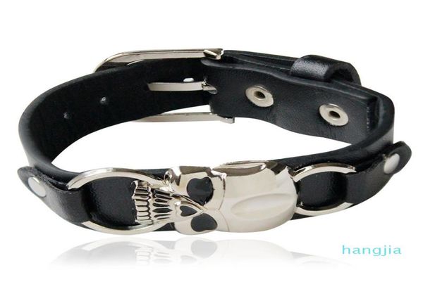 trendy mens bike leather bracelet europe punk vintage black wide leather skull skeleton charm bracelets for men s fashion jewelry5662955, Golden;silver
trendy mens bike leather bracelet europe punk vintage black wide leather skull skeleton charm bracelets for men s fashion jewelry5662955, Golden;silver