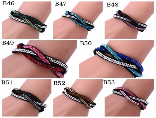 new women039s multilayer drilling leather flannelette bracelet handmade rhinestone rowinlaid leather wrap chain bracelet 5268233, Golden;silver
new women039s multilayer drilling leather flannelette bracelet handmade rhinestone rowinlaid leather wrap chain bracelet 5268233, Golden;silver