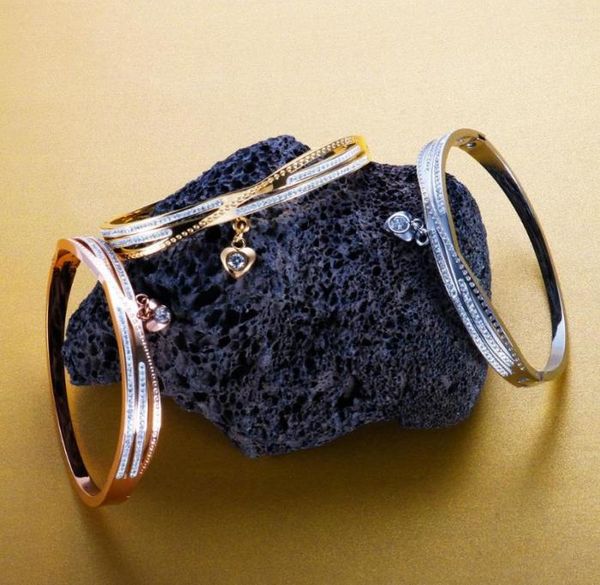 bangle heart shaped tarnish jewelry for women stainless steel zircon stone crystal cross hollow charm cuff4467662, Black
bangle heart shaped tarnish jewelry for women stainless steel zircon stone crystal cross hollow charm cuff4467662, Black