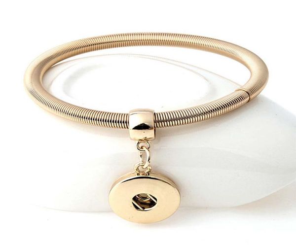 simple 3 colors 230 vintage elastic snap button bracelet bangle interchangeable charm jewelry for women menfit 18mm snap button 3984725, Golden;silver
simple 3 colors 230 vintage elastic snap button bracelet bangle interchangeable charm jewelry for women menfit 18mm snap button 3984725, Golden;silver