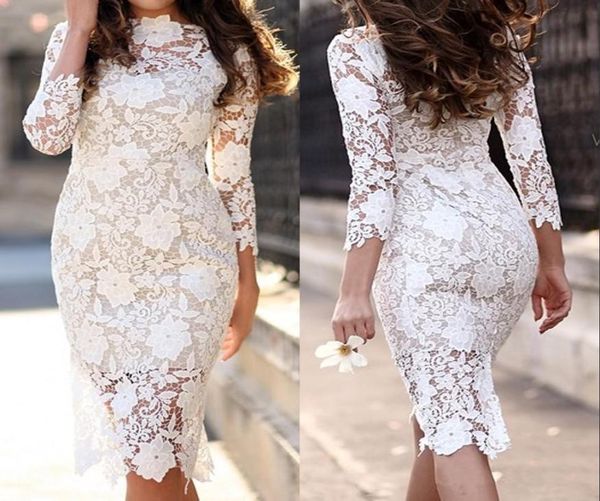 knee length lace wedding dresses 34 long sleeves sheath short 2019 new modern design bridal gowns vestido de noiva custom size5519594, White
knee length lace wedding dresses 34 long sleeves sheath short 2019 new modern design bridal gowns vestido de noiva custom size5519594, White