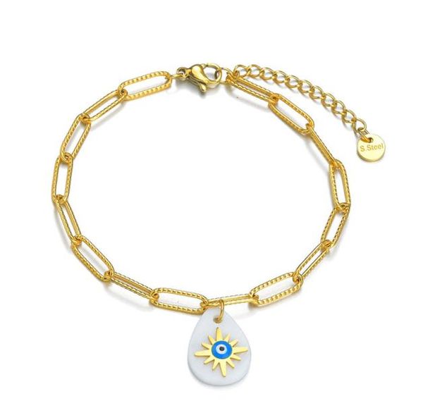 clip chain blue eye charm bracelet stainless steel gold plated bracelets bangles for women8494309, Black
clip chain blue eye charm bracelet stainless steel gold plated bracelets bangles for women8494309, Black