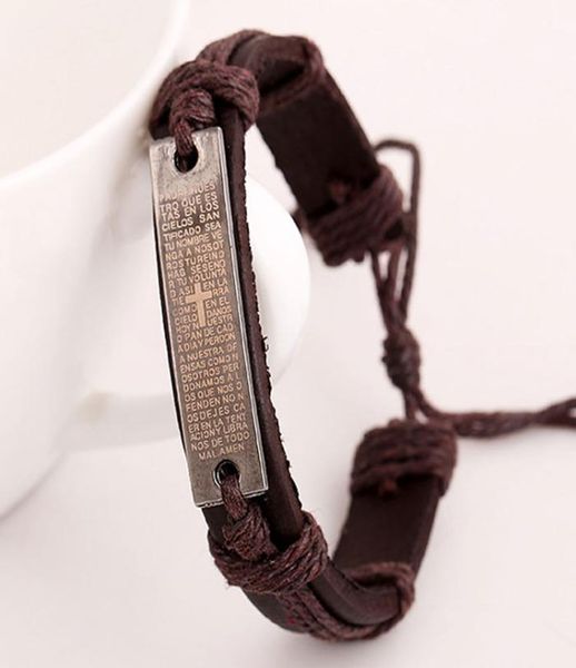 fashion simple black brown leather rope alloy handmade charm bracelets retro jewelry party decor for women men5198499, Golden;silver
fashion simple black brown leather rope alloy handmade charm bracelets retro jewelry party decor for women men5198499, Golden;silver