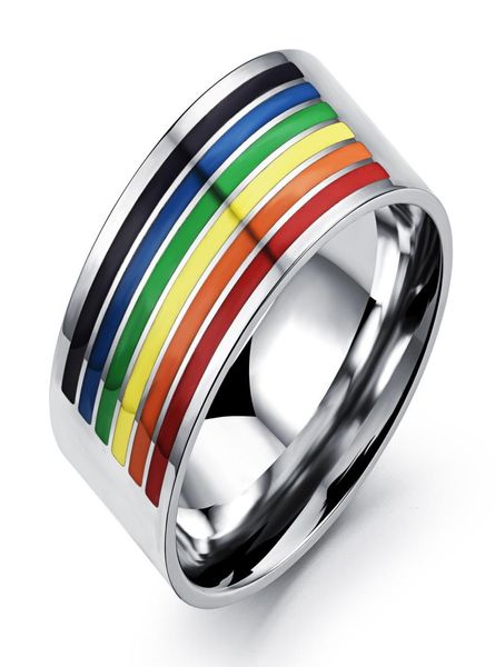 fashion rings support gay rainbow homosexuality pull the rainbow titanium half color ring man rings width 10mm rings8776594, Golden;silver
fashion rings support gay rainbow homosexuality pull the rainbow titanium half color ring man rings width 10mm rings8776594, Golden;silver