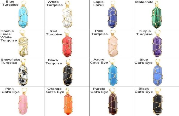 gold brass wire wrapped amethyst turquoise tiger eye hexagonal prism natural crystal bullet stone pendant for jewelry making4589094, Silver
gold brass wire wrapped amethyst turquoise tiger eye hexagonal prism natural crystal bullet stone pendant for jewelry making4589094, Silver