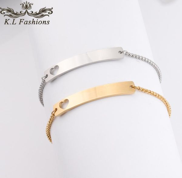 trendy love heart stainless steel bracelet can custom by yourself gold silver charm bracelets blank bar bracelet for women jewelry7919007, Black
trendy love heart stainless steel bracelet can custom by yourself gold silver charm bracelets blank bar bracelet for women jewelry7919007, Black
