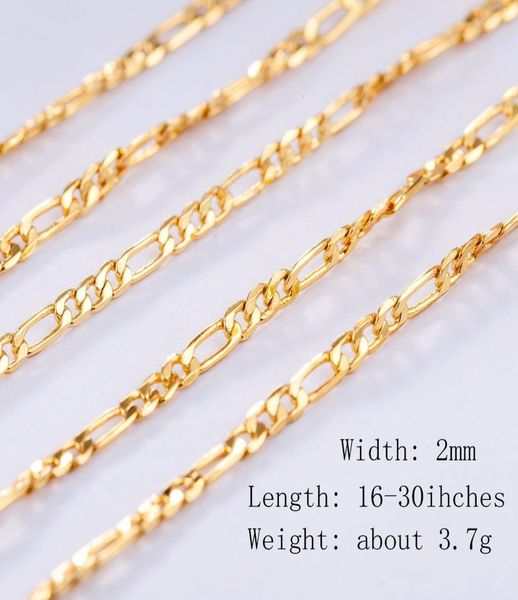 2mm figaro chain gold plated necklaces for men women 31 flat design figaro jewelry fashion diy accesories gifts 16 1830 inches7666361, Silver
2mm figaro chain gold plated necklaces for men women 31 flat design figaro jewelry fashion diy accesories gifts 16 1830 inches7666361, Silver