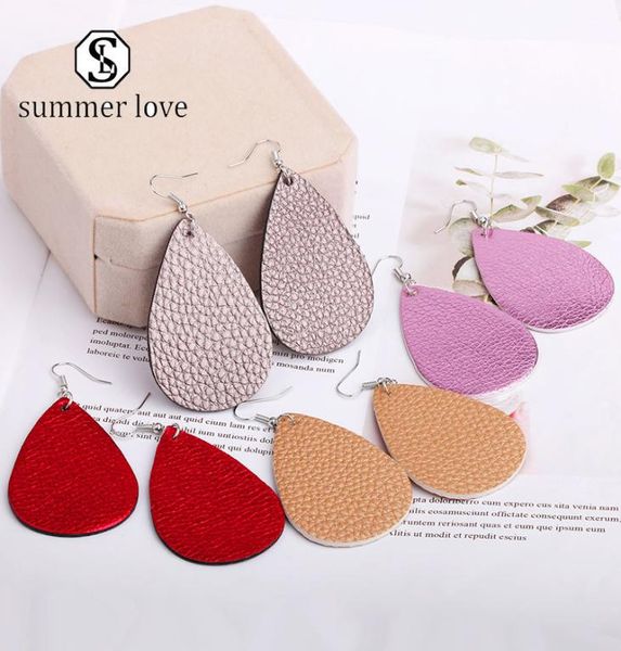 new fashion doublesided relief pu leather earring for women waterdrop colorful simple long dangle earrings charm christmas gift j3883969, Silver
new fashion doublesided relief pu leather earring for women waterdrop colorful simple long dangle earrings charm christmas gift j3883969, Silver