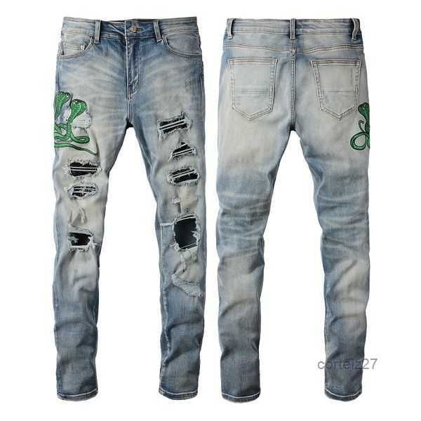 men new 2023 designer ami mens high street purple for embroidery pants womens oversize ripped patch hole denim straight fashion trousers, Blue
men new 2023 designer ami mens high street purple for embroidery pants womens oversize ripped patch hole denim straight fashion trousers, Blue