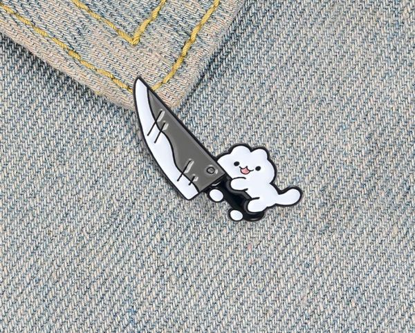 needle badge handmade cute cat with a knife retro enamel pin brooch badge lapel pin decorative cowboy halloween jewelry zdl08116975921, Gray
needle badge handmade cute cat with a knife retro enamel pin brooch badge lapel pin decorative cowboy halloween jewelry zdl08116975921, Gray