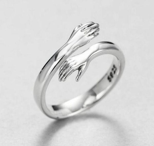 uinitail new 925 silver european and american jewelry love hug ring retro fashion tide flow open ring gn6017548448, Golden;silver
uinitail new 925 silver european and american jewelry love hug ring retro fashion tide flow open ring gn6017548448, Golden;silver