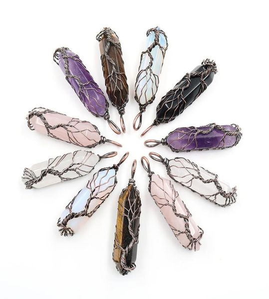 retrotree of life wire wrapped crystal pillar charm round rose quartz healing blue white stones pendant diy jewelry making4996826, Bronze;silver
retrotree of life wire wrapped crystal pillar charm round rose quartz healing blue white stones pendant diy jewelry making4996826, Bronze;silver